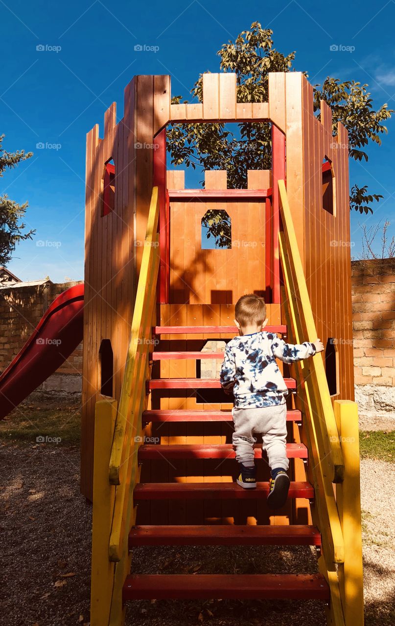 Toddler on the playground