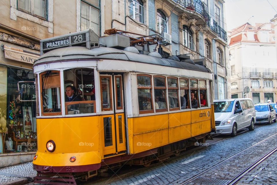 Lisbon trolley car 