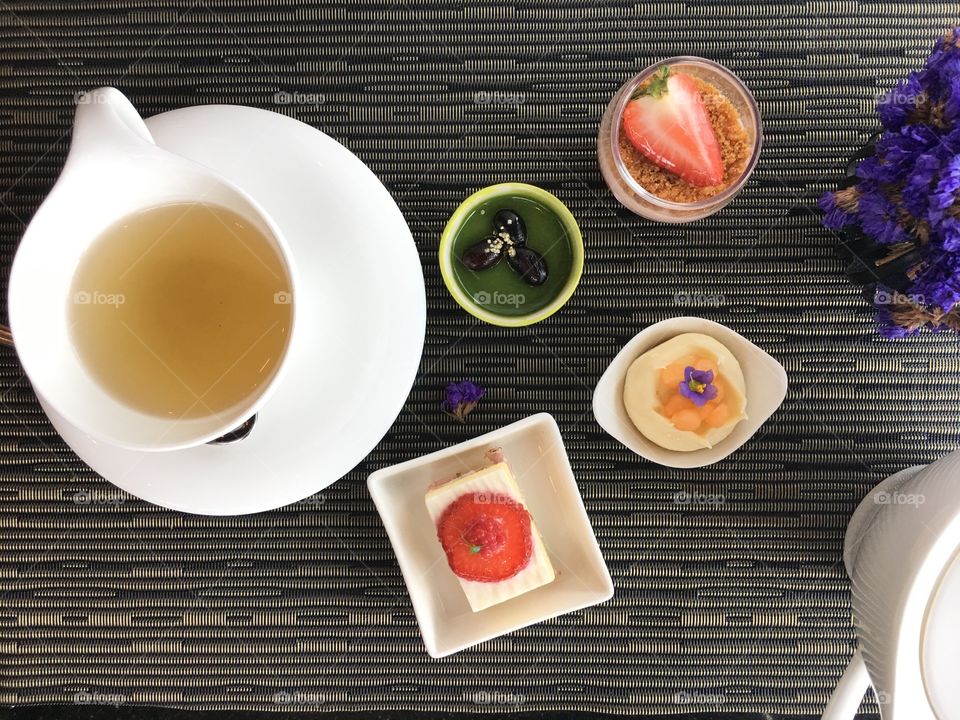 Tea set for break time