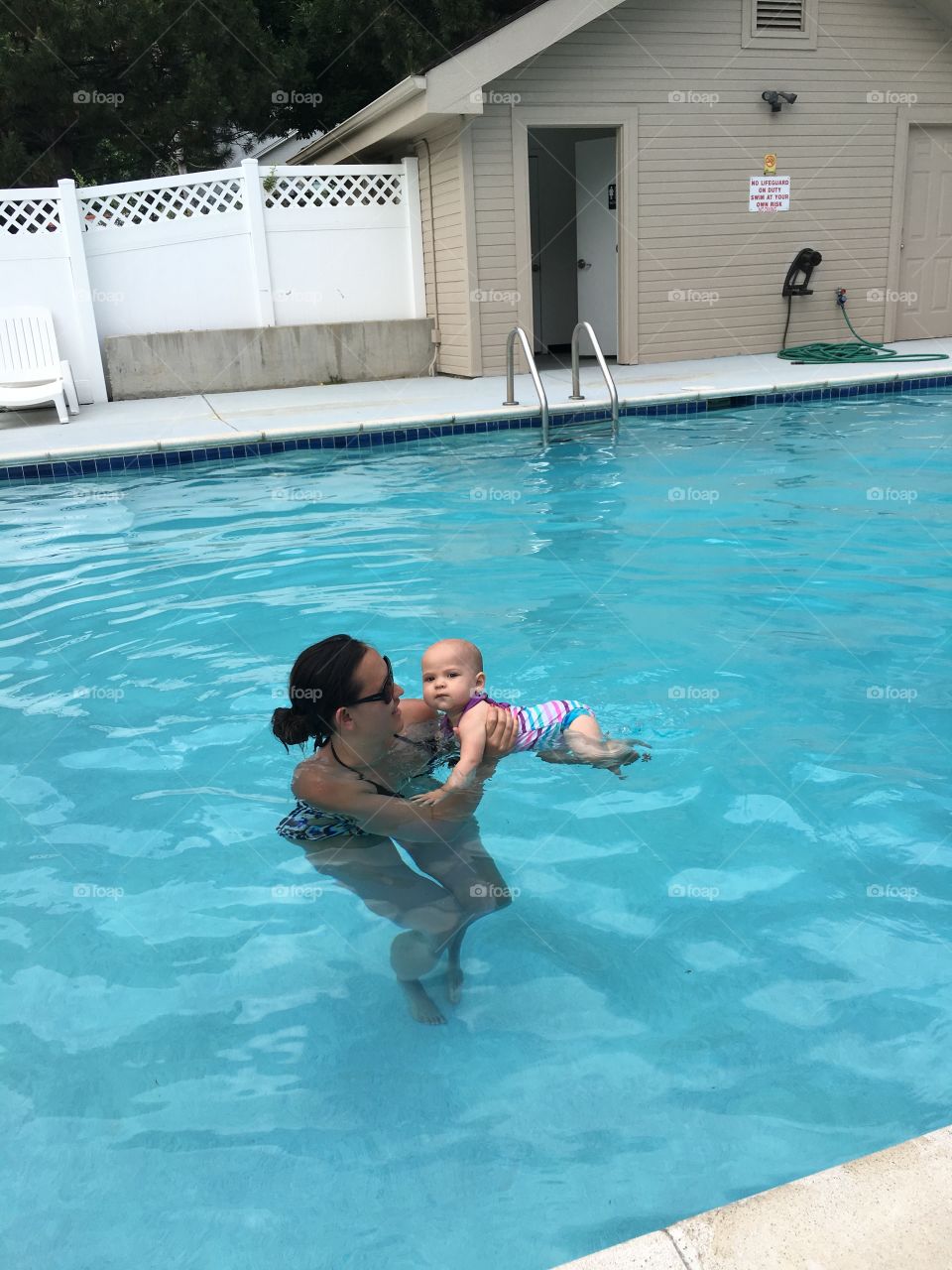 Teaching baby to swim II