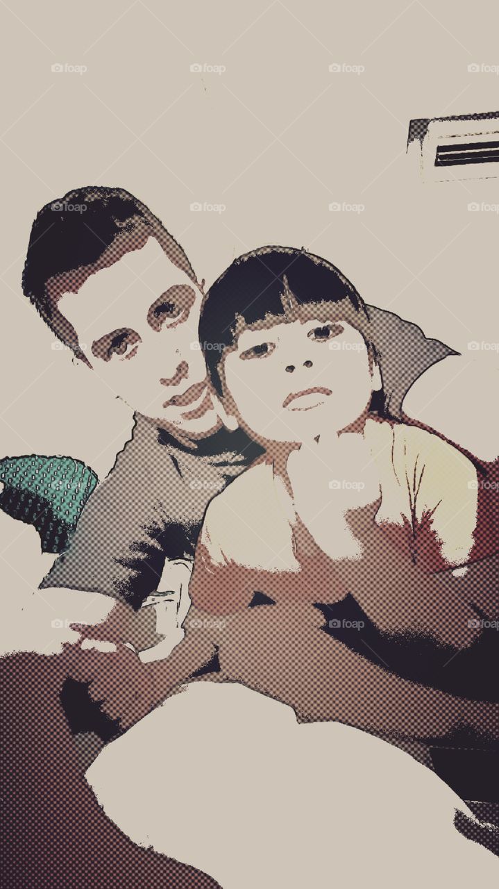 pop art father and son