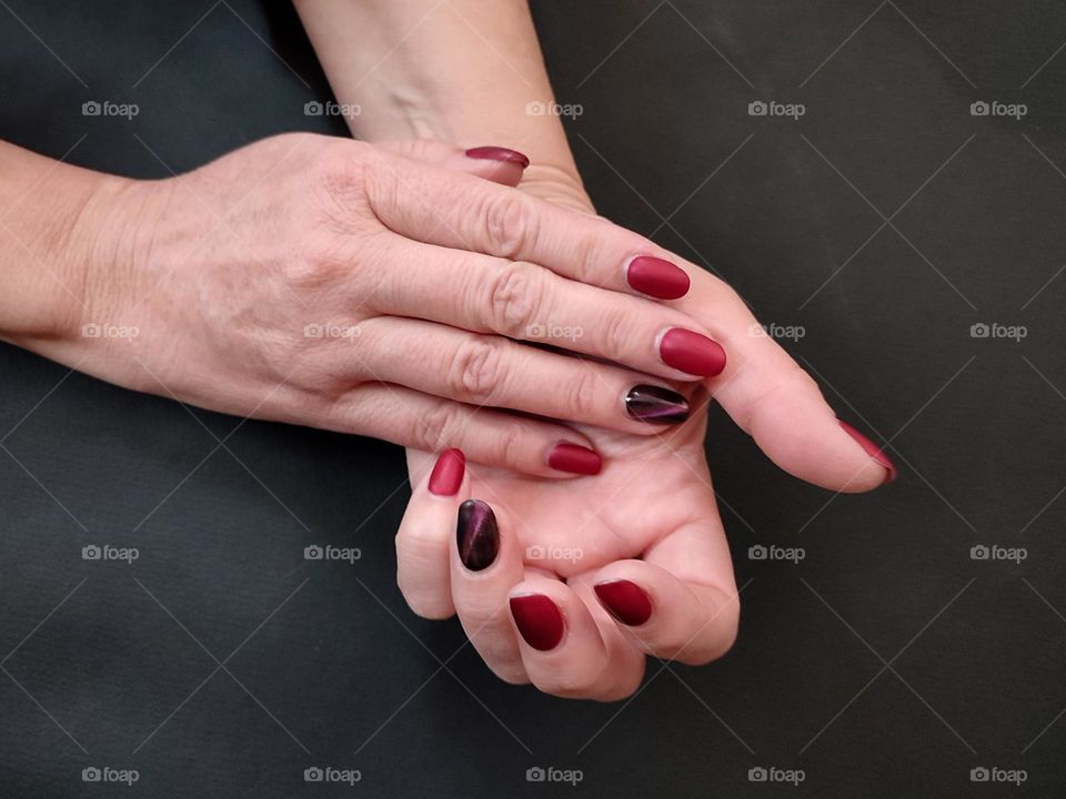 Female hands with beautiful nails