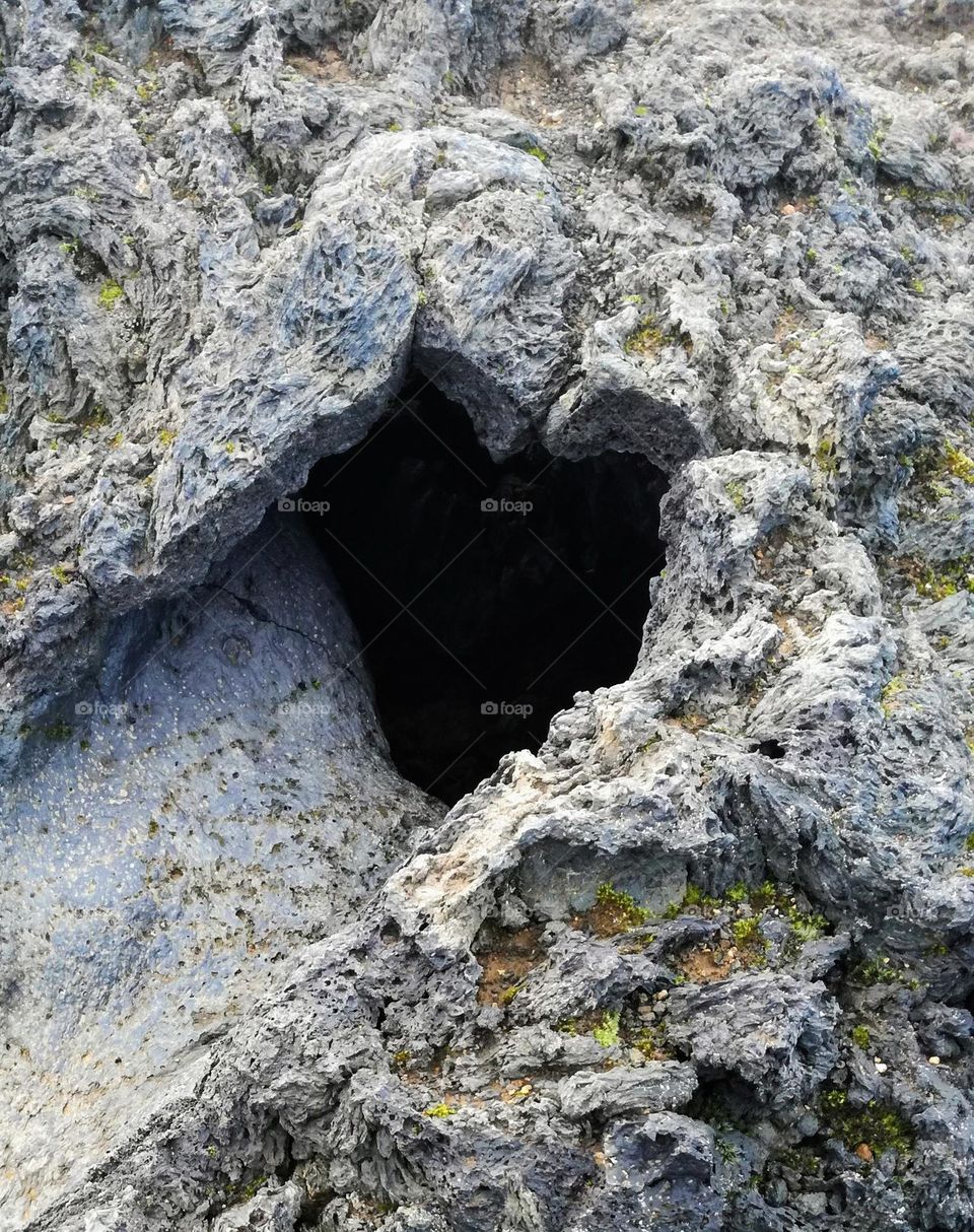 A heart-shaped cave