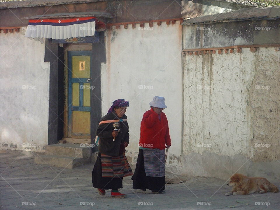 Two women in Tibet
