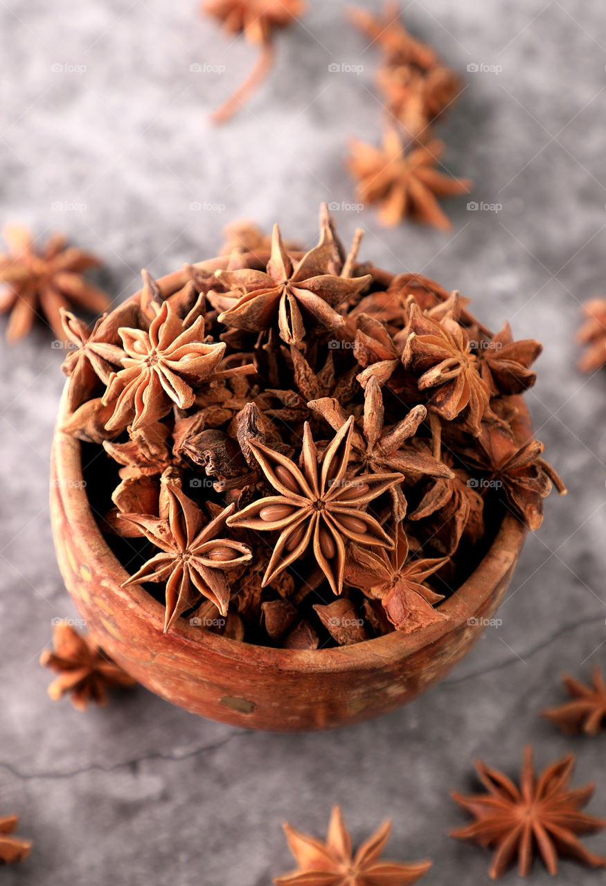 Indian food anise flower