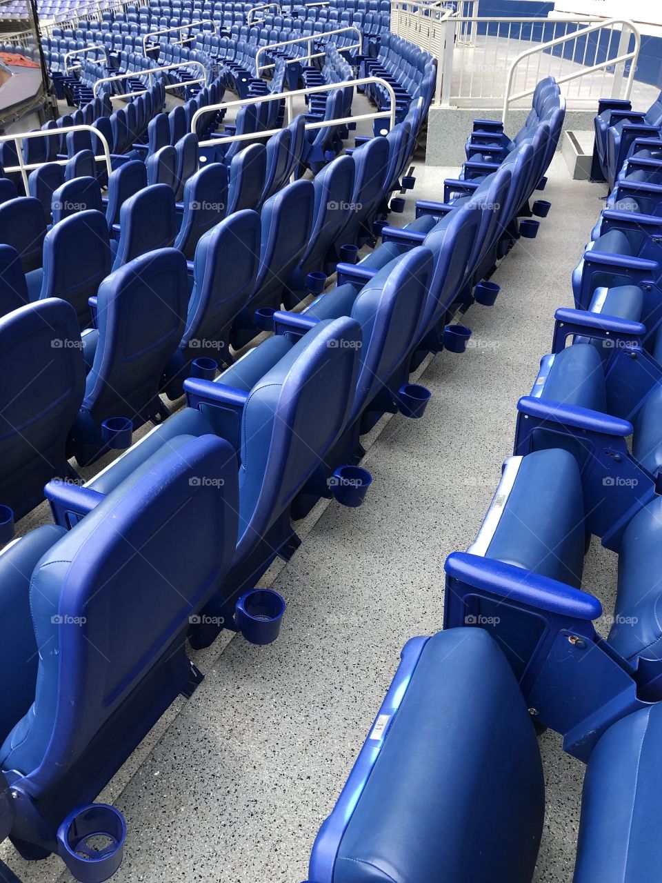 Bleachers chairs at Marlins Park, Miami, Florida, USA 
