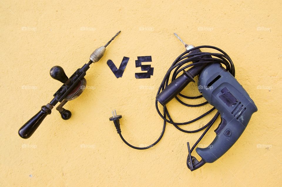 Manual versus electric drill