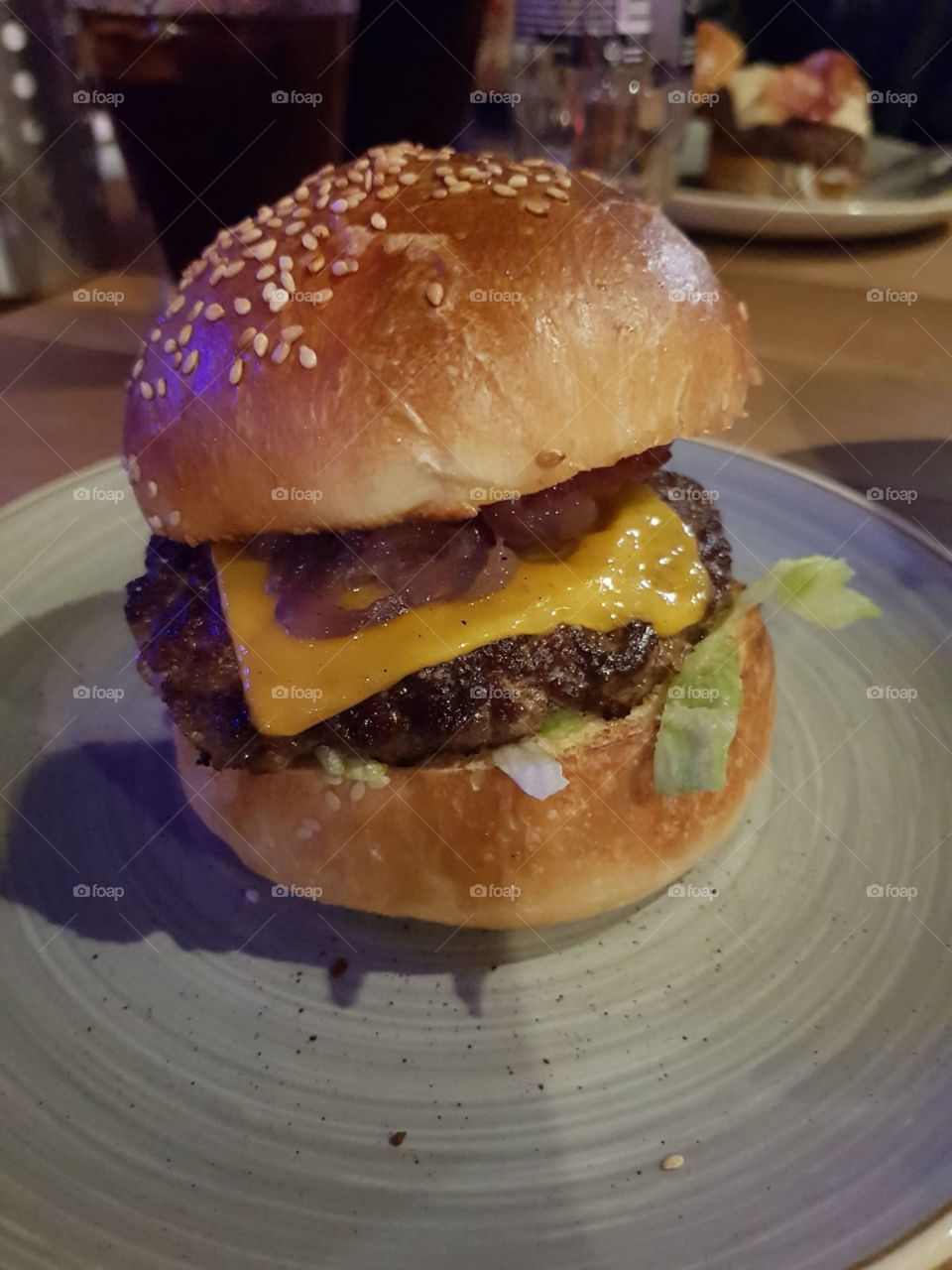 Delicious, juicy burger!