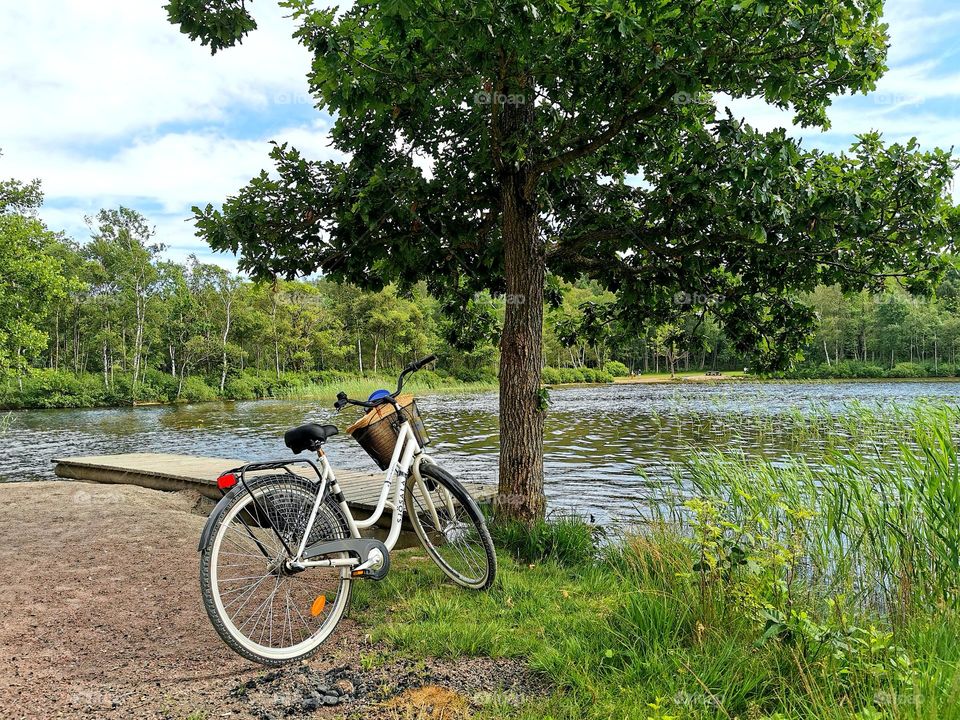 Bicycle at the lake