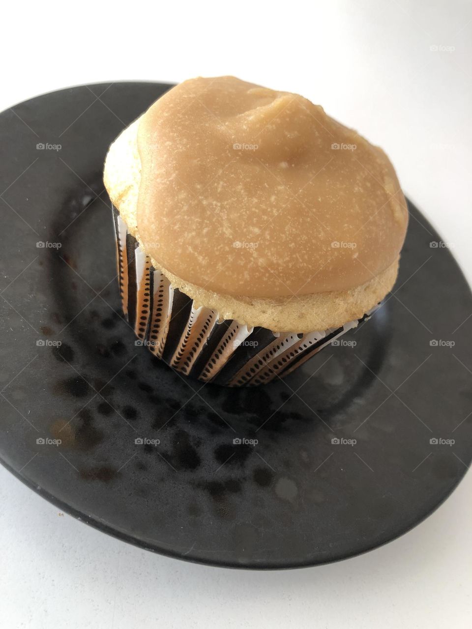 Butter Pecan Cupcake with Brown Sugar Icing