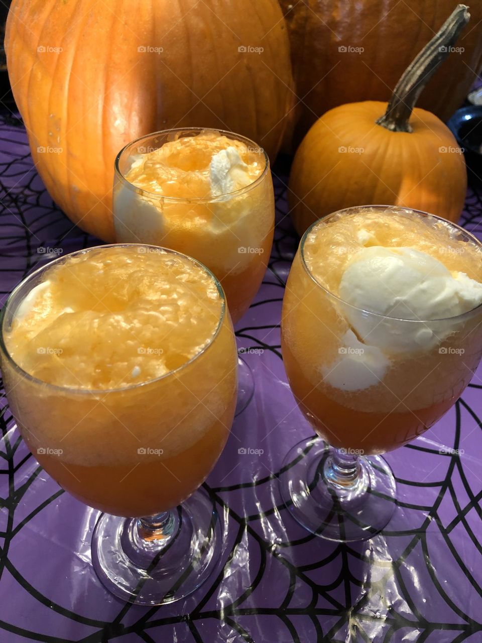 Halloween Ice Cream Floats