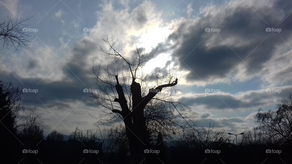 Heaven has opened in the sky