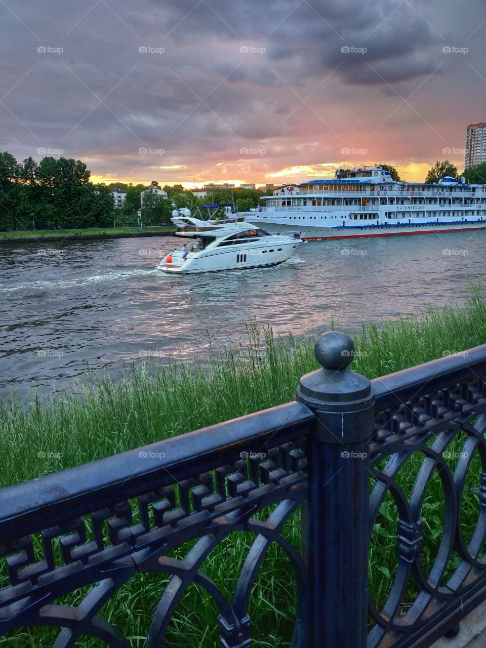 Evening boats.