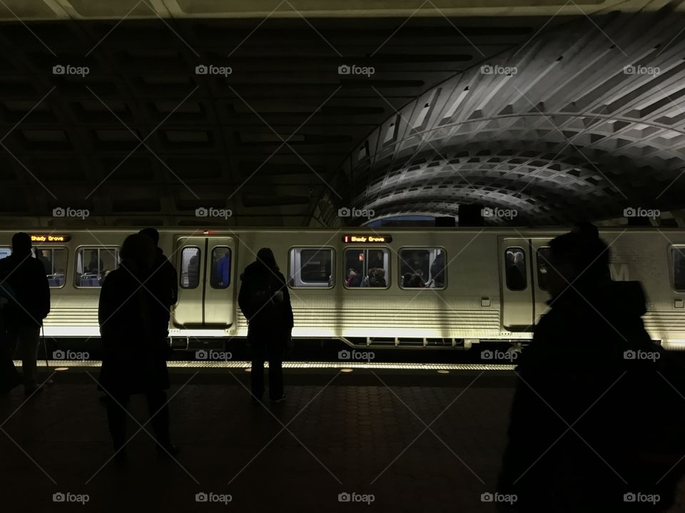 Washington DC Metro Platform