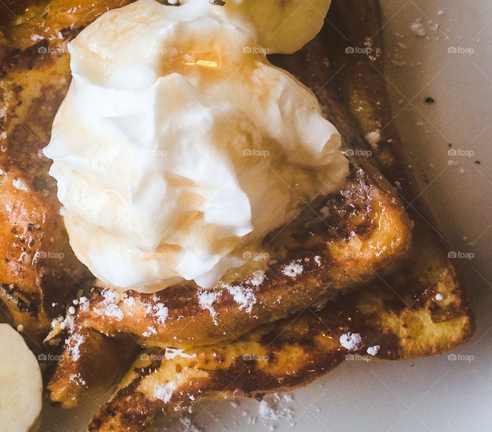 French toast close up 