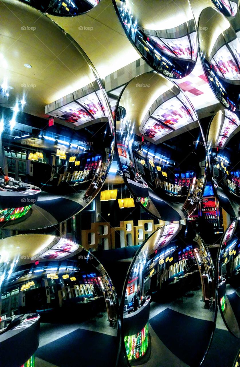 Mirrored Bubble Wall Art