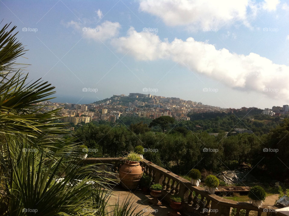 Panorama of Vomero Hills from Colli Aminei