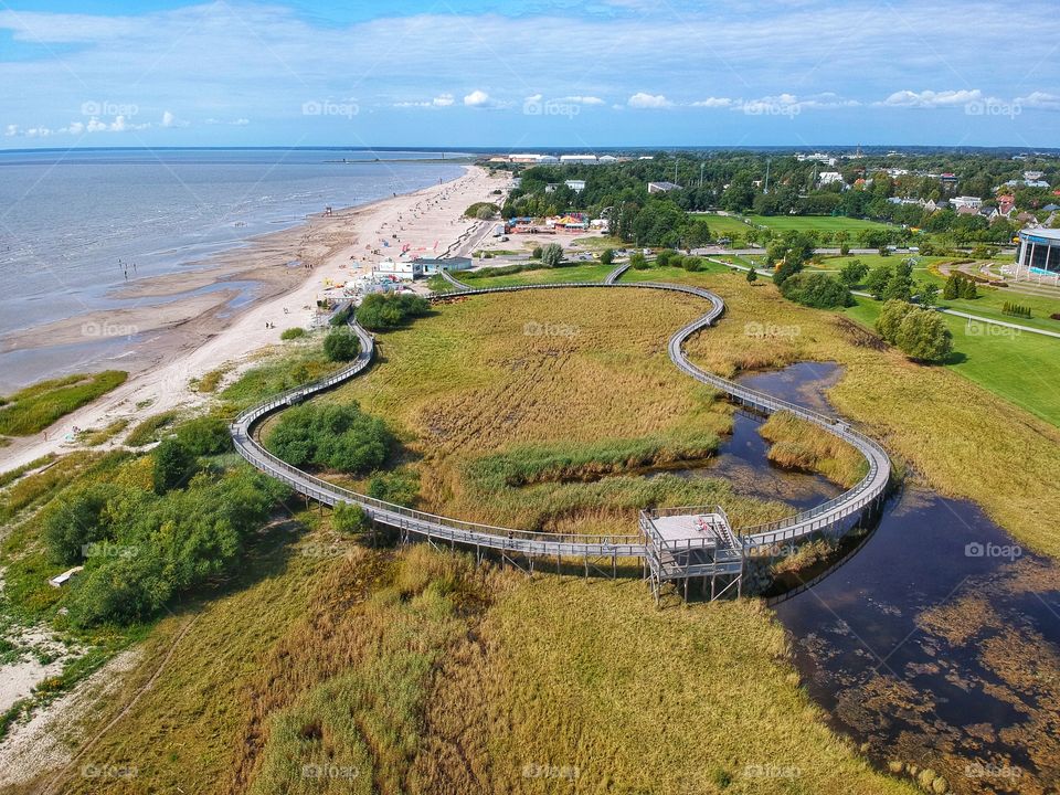 Park next to the sea