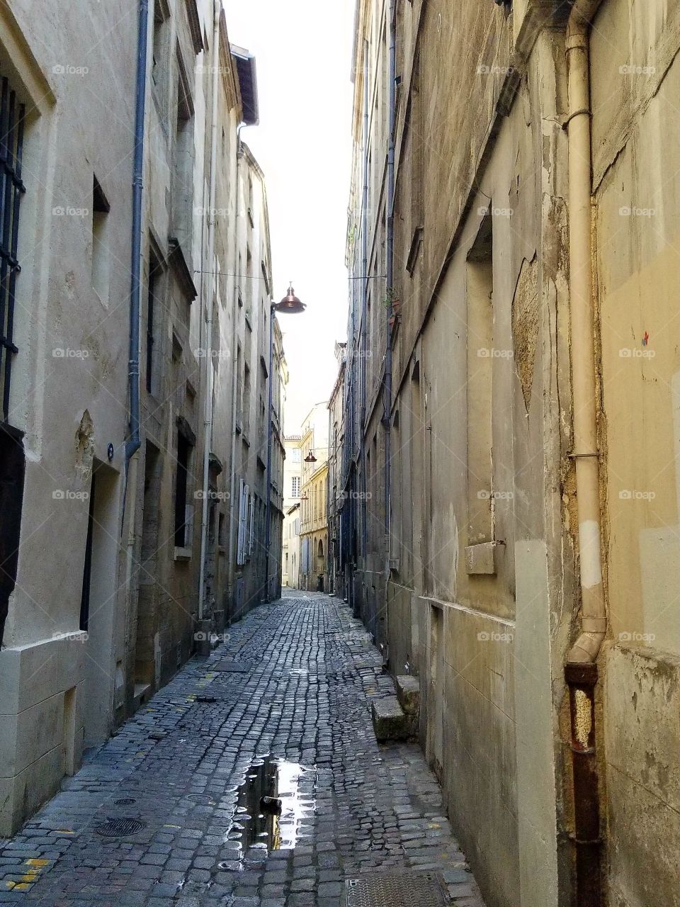 narrow European streets