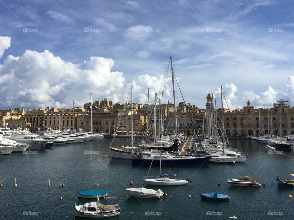 The marina in Malta 
