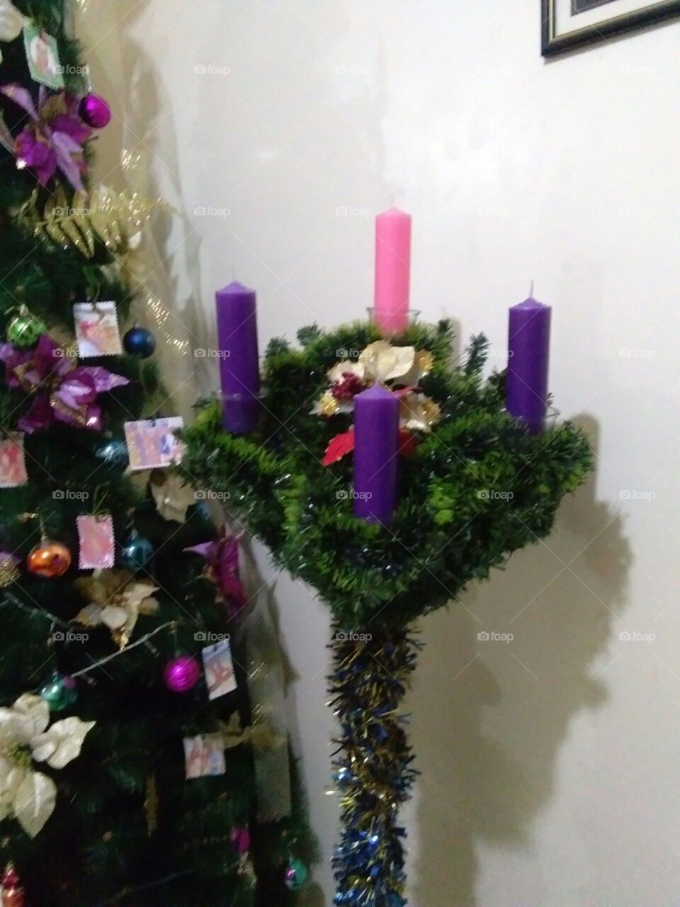 Christmas tree and advent tree