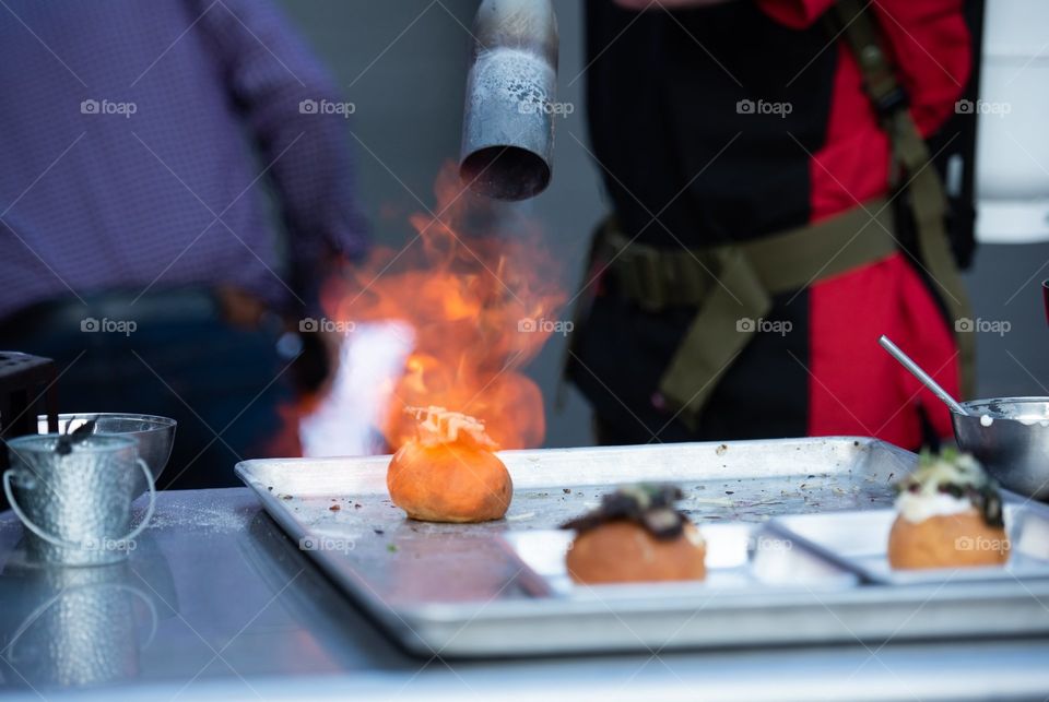 Food flames 