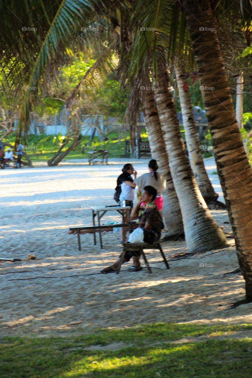 Beach scene