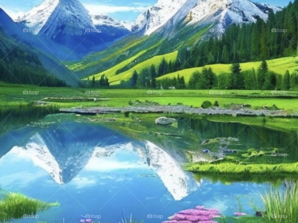 a beautiful clear lake view