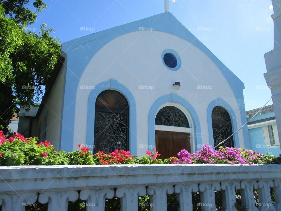 Beautiful church in the Bahamas 