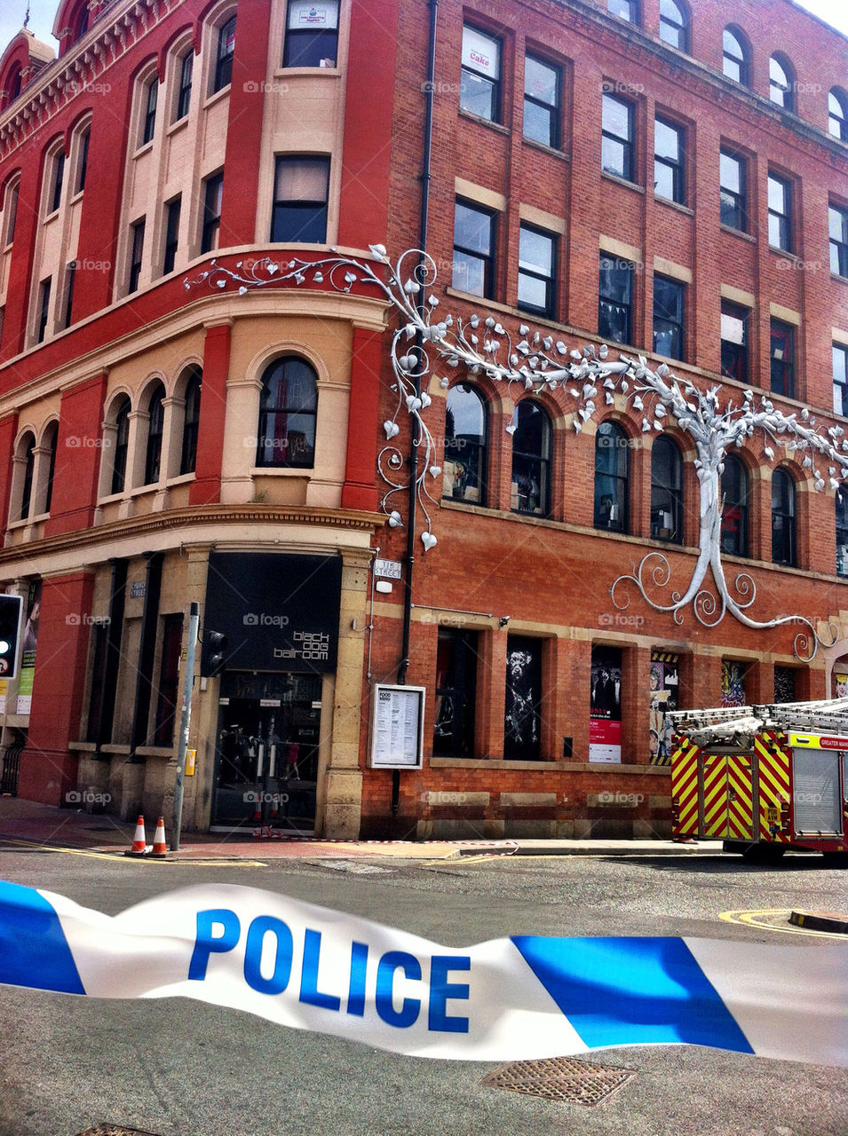 Emergency services, Manchester Afflecks palace