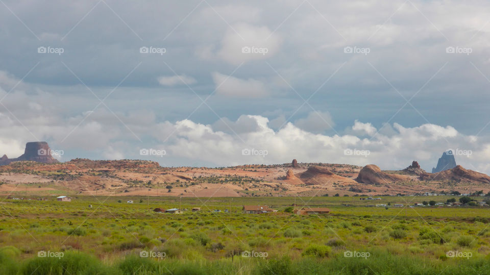 Landscape view of navajo reserve, Utah