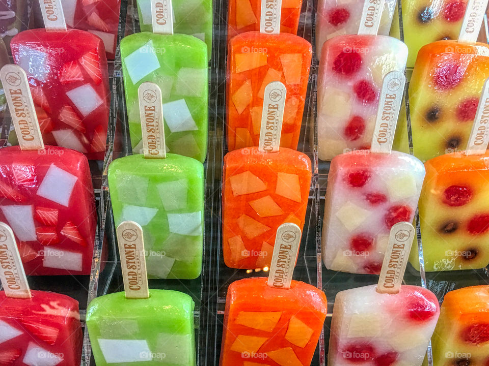 Fruit flavoured Ice blocks