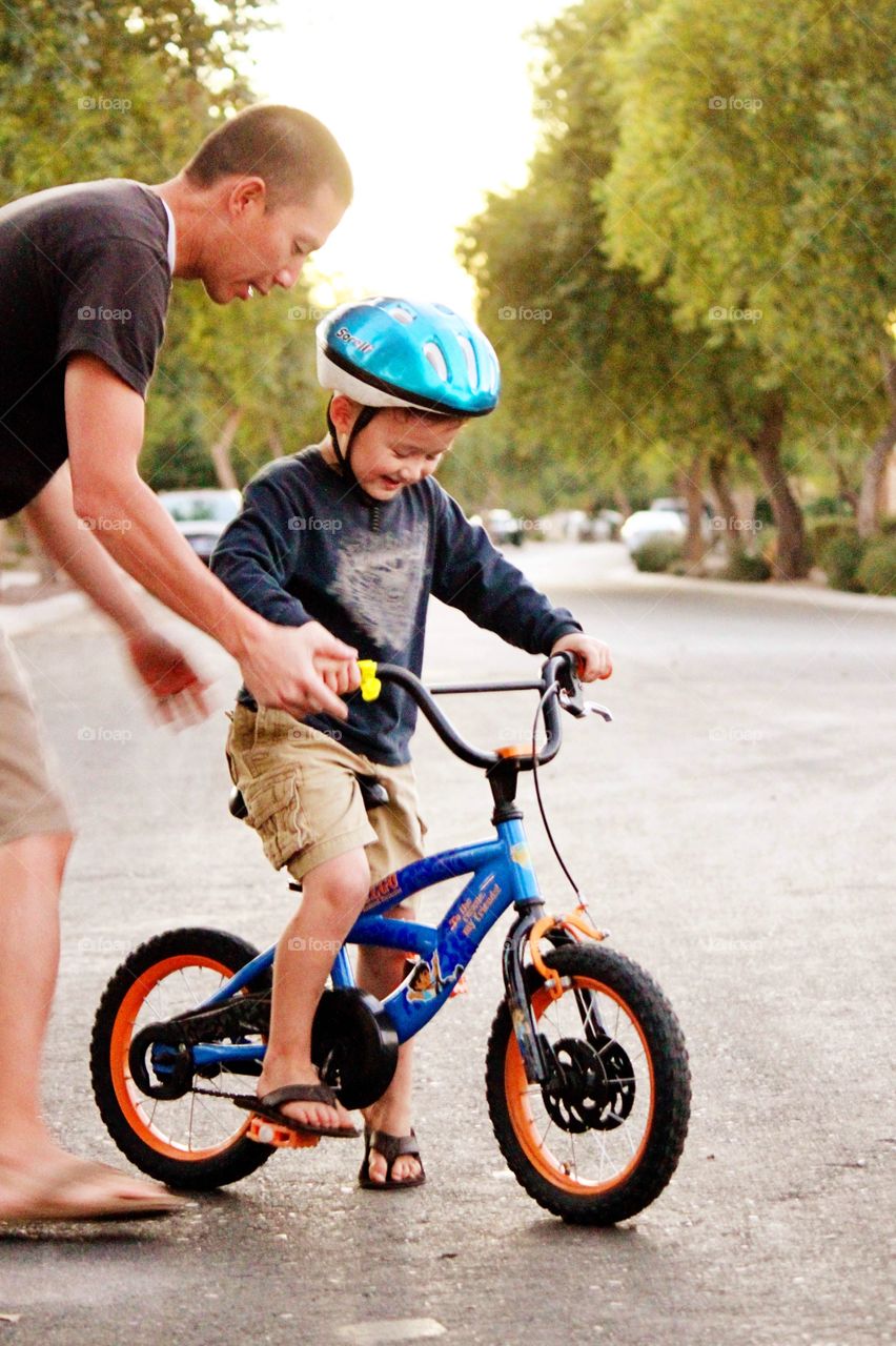 Learning to ride a bike