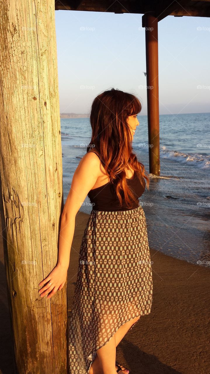 Under the Santa Cruz pier