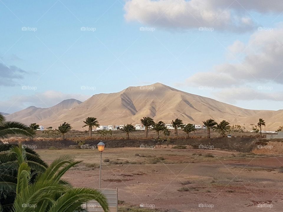 Lanzarote hill landscape 