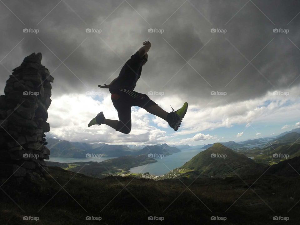 Mountain, Outdoors, People, Landscape, Action