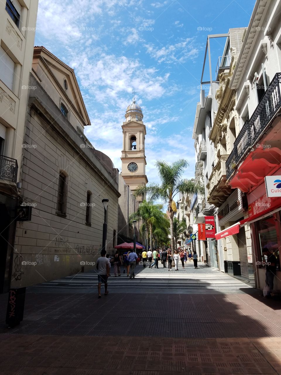 Street in Montevideo Uruguay