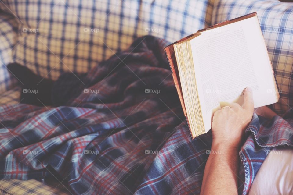 Reading a book