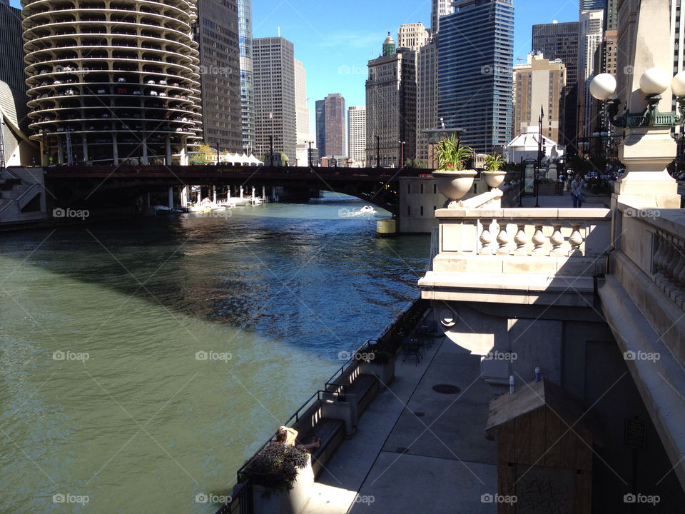 city plants buildings river by leanderthal