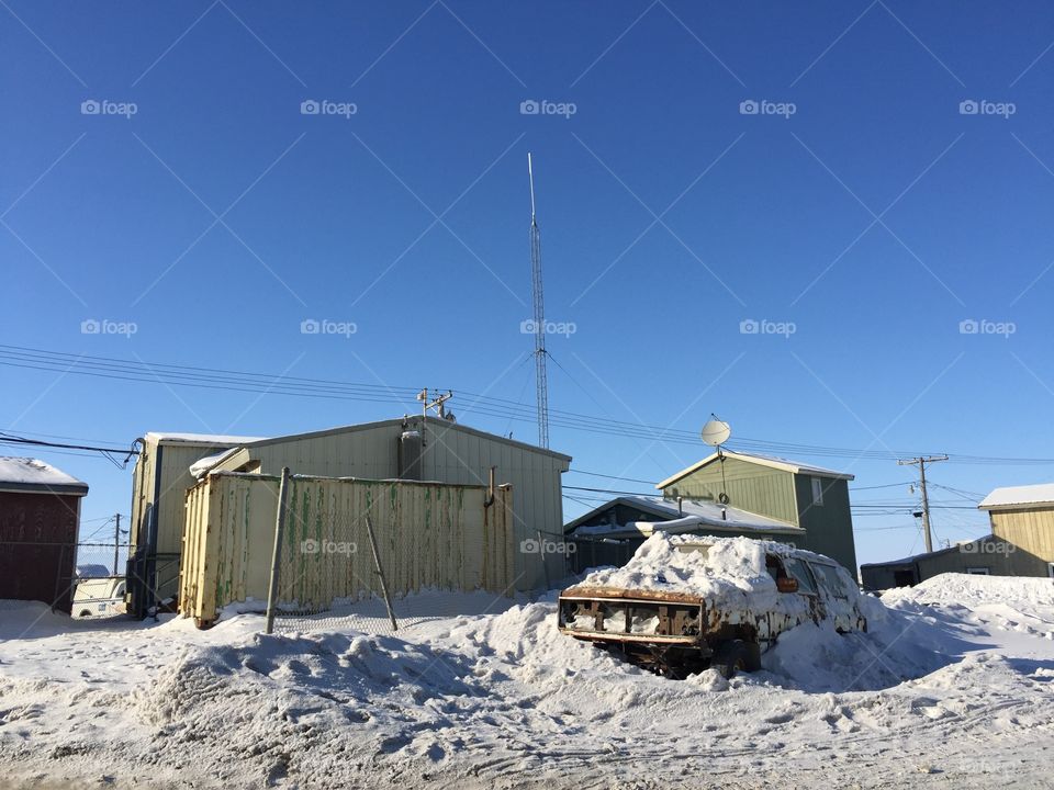 Snow, Winter, No Person, House, Storm