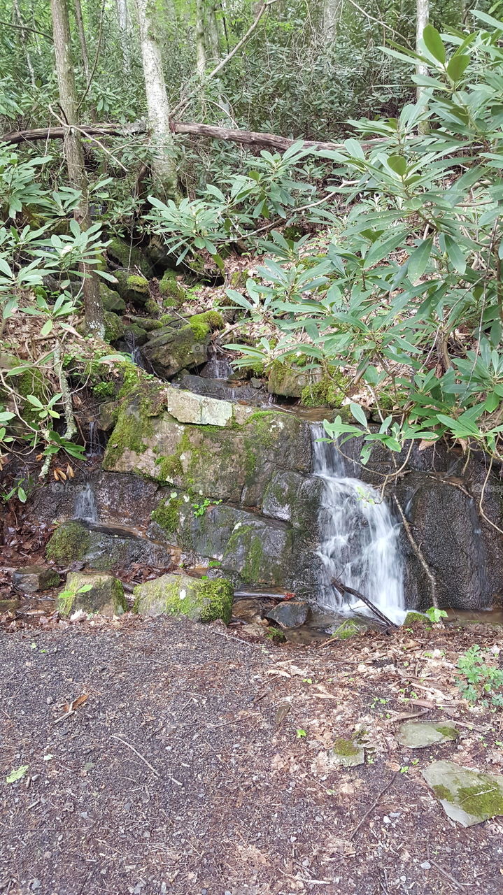 waterfall near the Appalachian Trail
