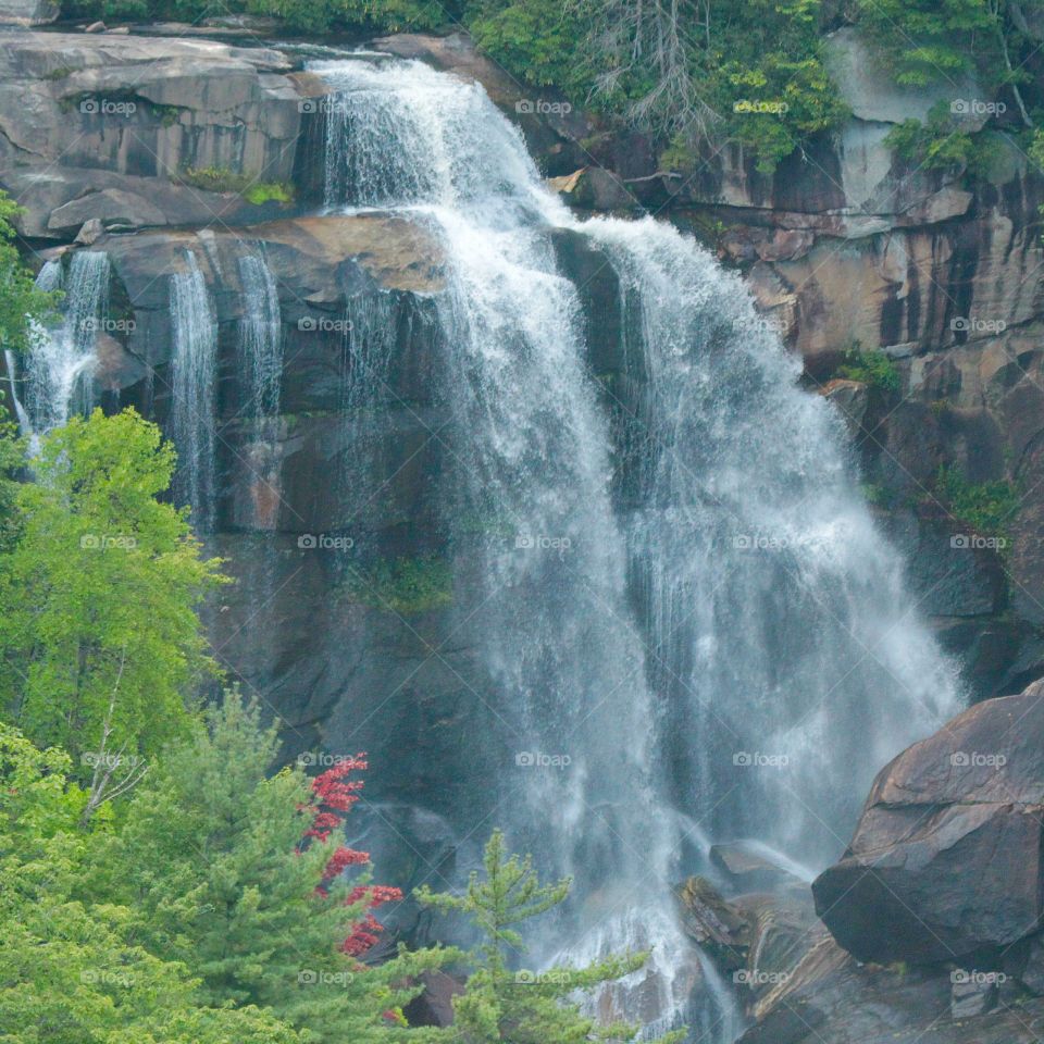 Upper Whitewater Falls. Highest waterfall east of the Rockies