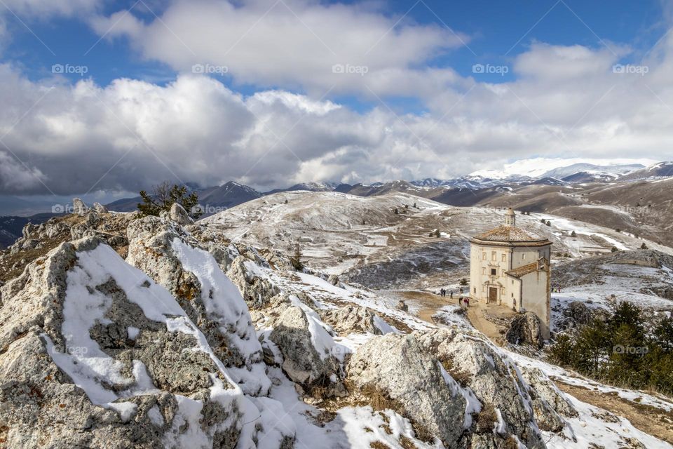 the beautiful view of rocca calascio