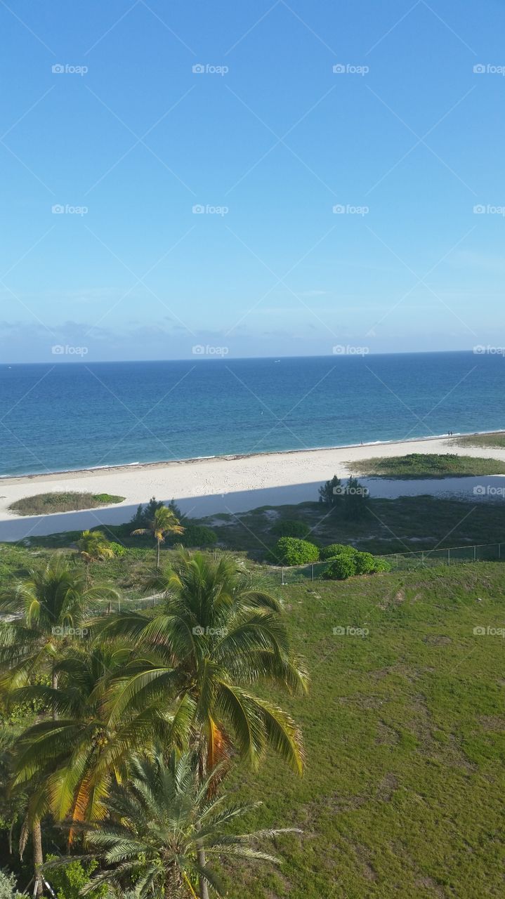 ahh finally here. Pompano beach from our wrap around deck