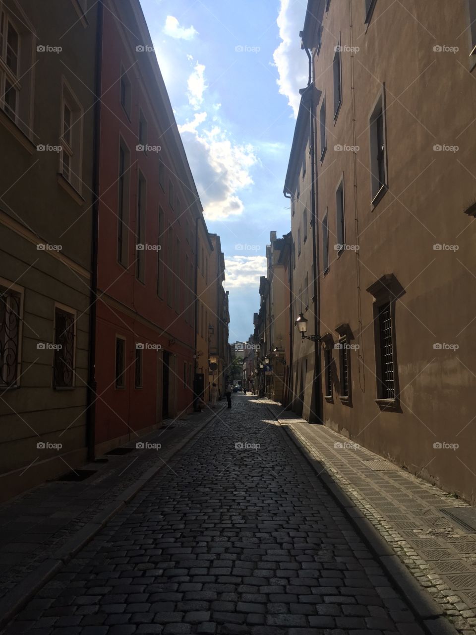 A street in Oldtown in Wroclaw 