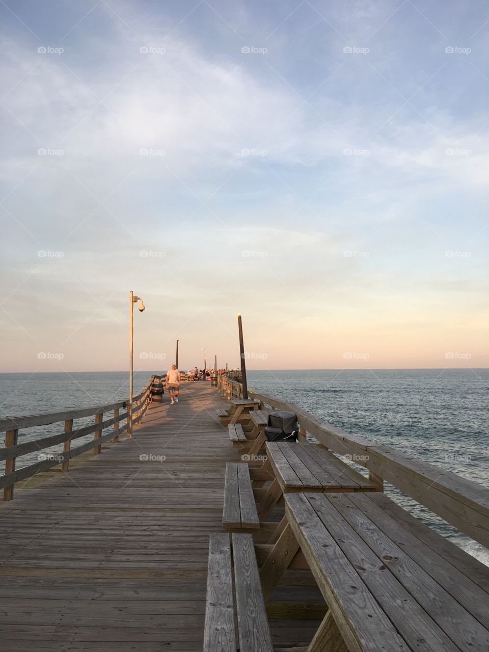 Early evening view of fishing pier Outer Banks, NC