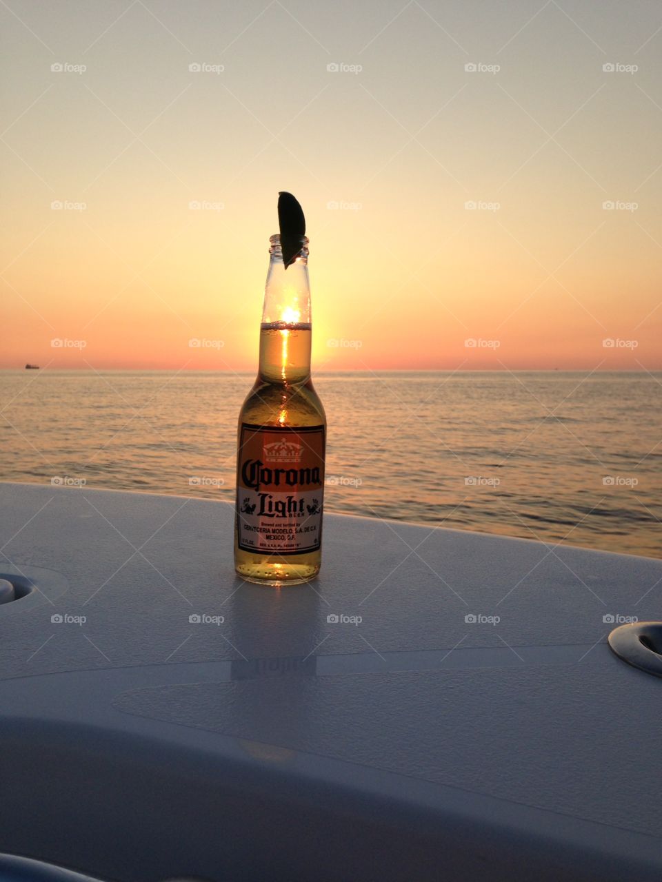 Corona at sunset