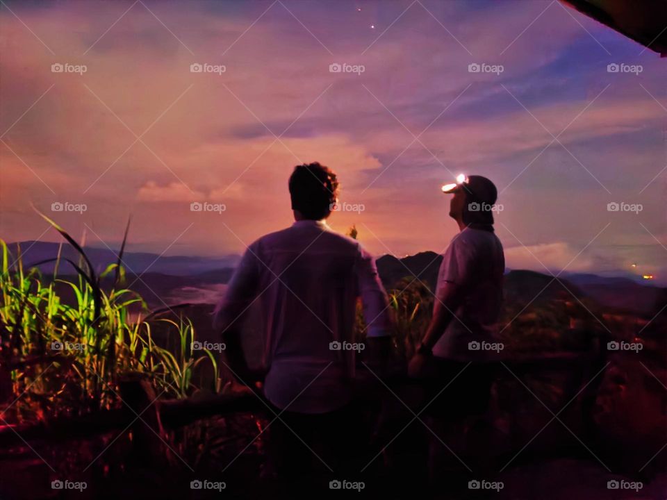 Me and my friend watching the sunset 