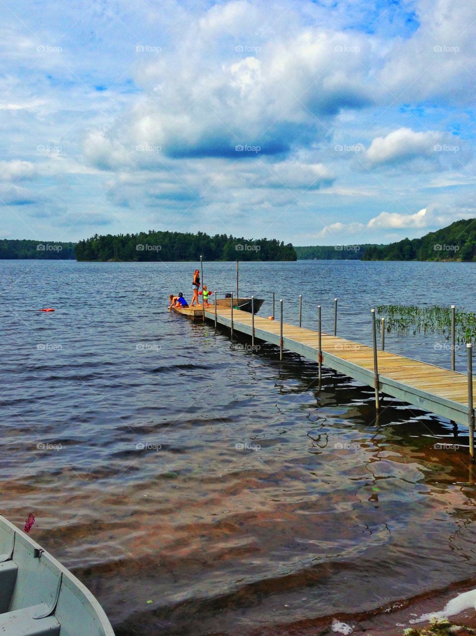 Long Dock. Loading up the boat at the lake house to go play. 