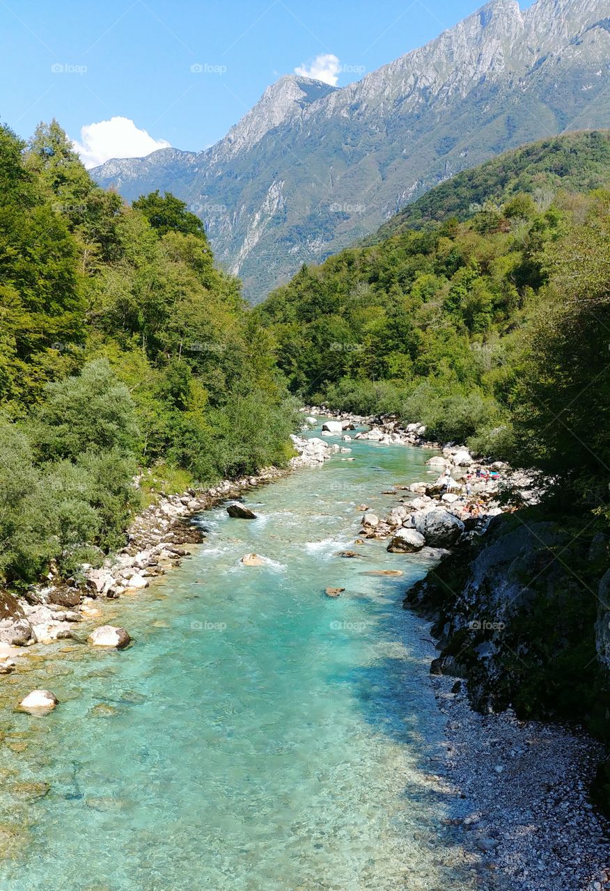 Beautiful Soca river, Slovenija